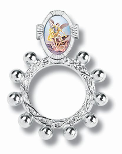 St.Michael Rosary Ring 10-Pack