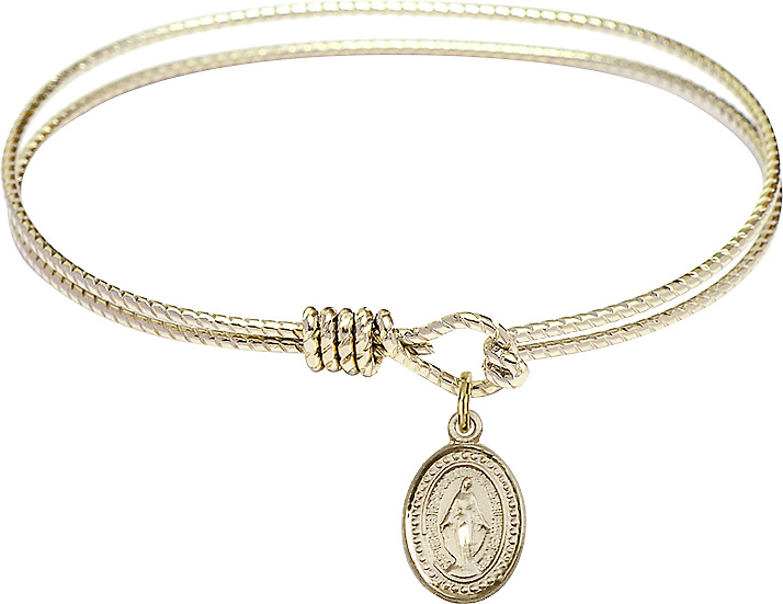 Miraculous Medal Bangle Bracelet