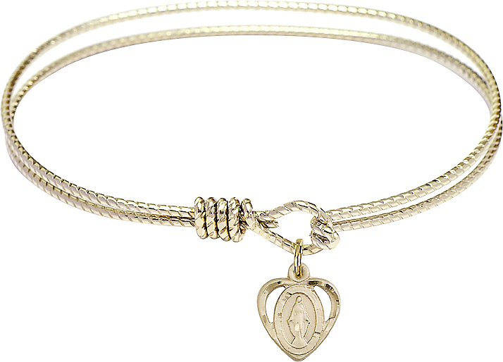 Miraculous Medal Bangle Bracelet
