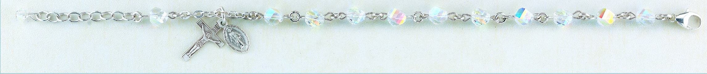 Aurora Helix Finest Austrian Crystal Rosary Bracelet