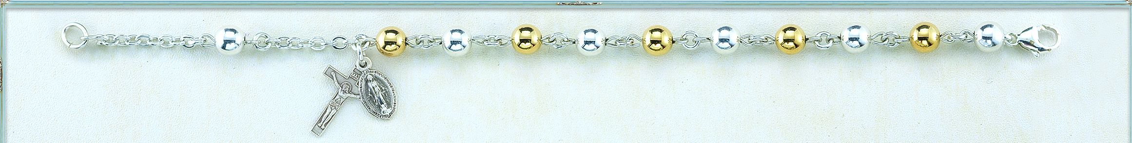 6mm Gold over Sterling Bracelet