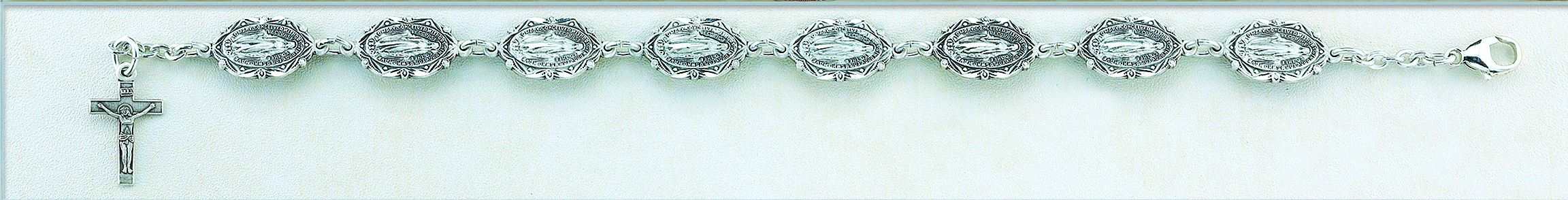 Sterling Silver Miraculous Medal Bracelet