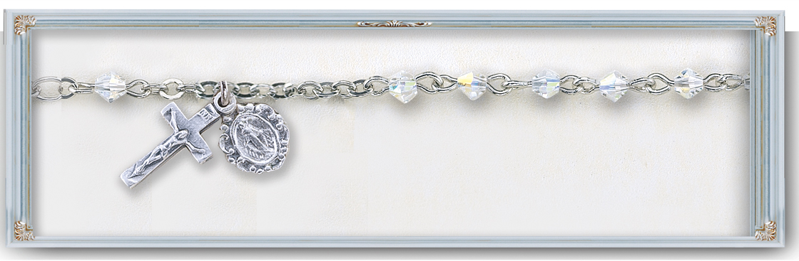 4mm Finest Austrian Crystal Rosary Bracelet
