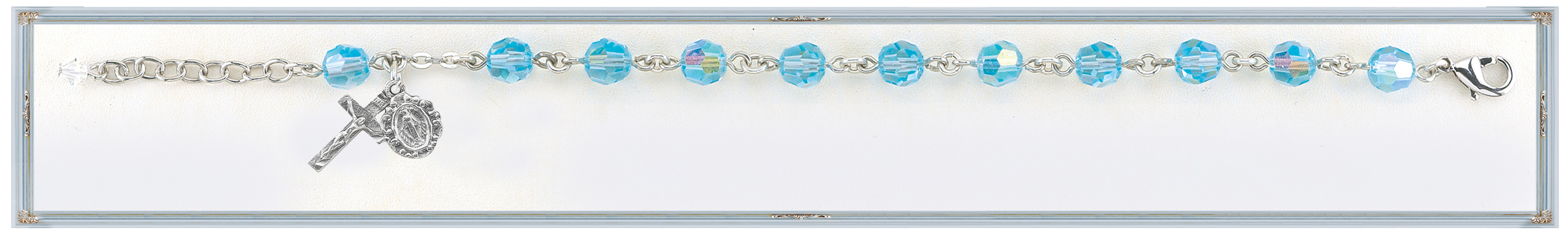 7mm Alexandrite Finest Austrian Crystal Rosary Bracelet