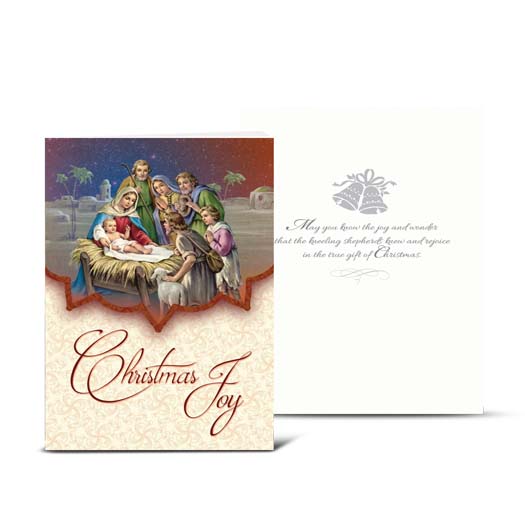 Christmas Crd with Drummer/Bethlem Am/Shepherd Card 10-Pack