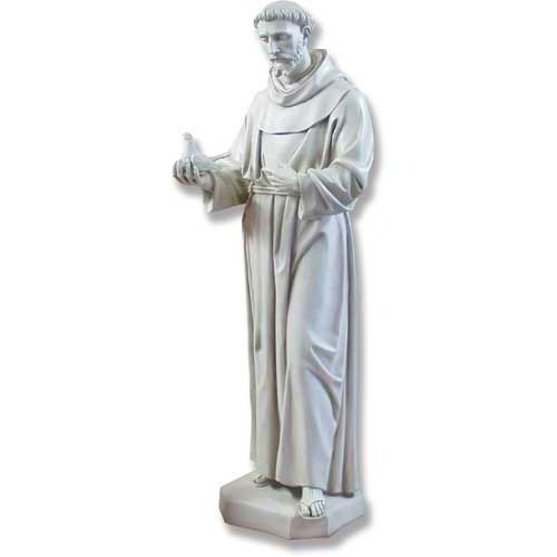 Saint Francis with Dove  74-inch  - Large Statue