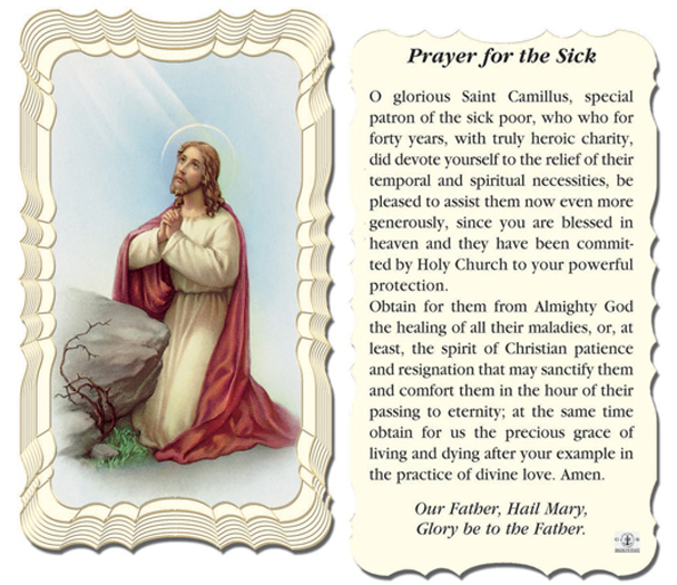 50-Pack - Prayer For The Sick Holy Card