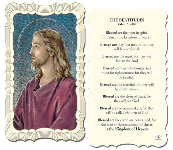 50-Pack - The Beatitudes Holy Card