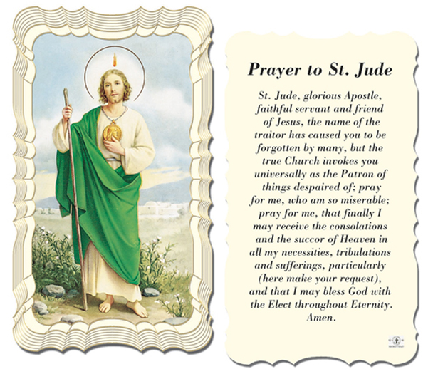 50-Pack - Prayer To St Jude Holy Card