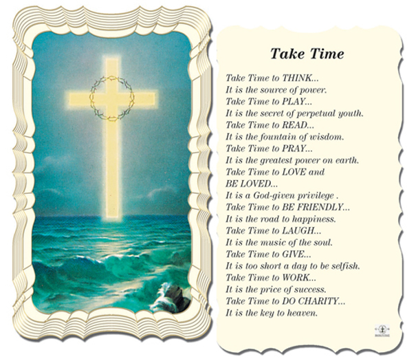 50-Pack - Take Time Holy Card