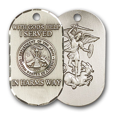 Sterling Silver Army Pendant