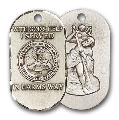 Sterling Silver Army Pendant