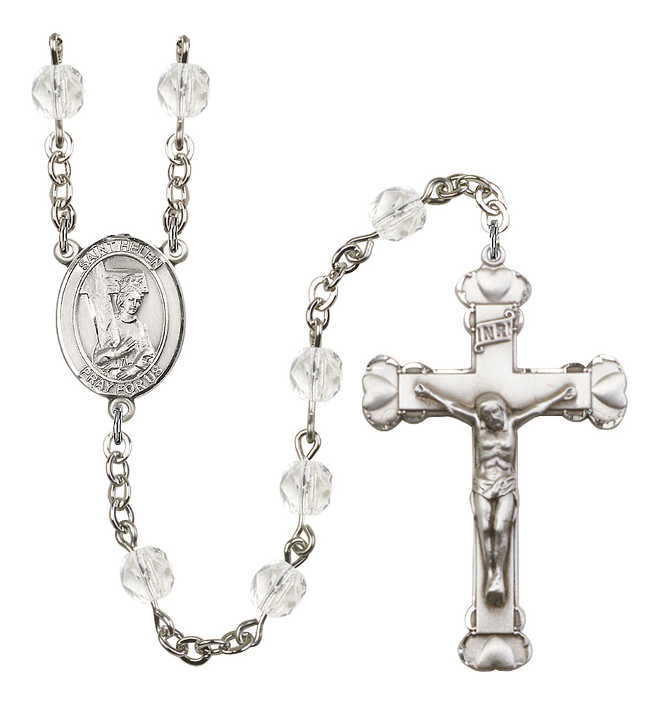 Saint Helen Engravable Rosary with Crystal Beads