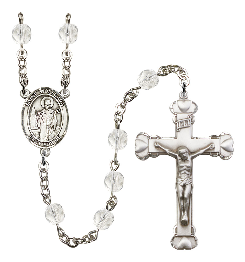 Saint Wolfgang Engravable Rosary with Crystal Beads