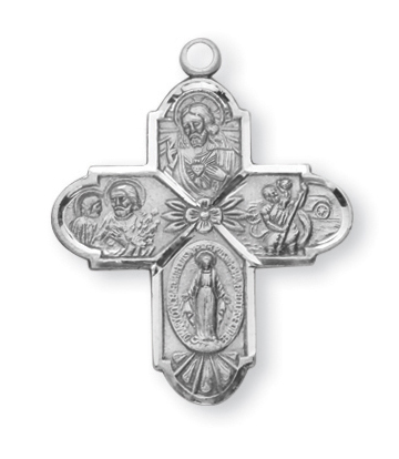 Sterling Silver 4-Way Medal