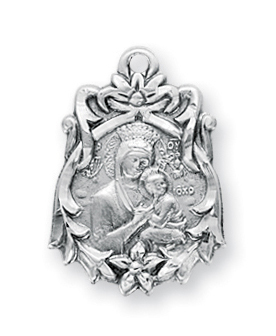 Sterling Silver Our Lady of Perpetual Help Medal