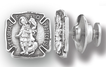 Saint Florian-Firefighter Lapel Pin