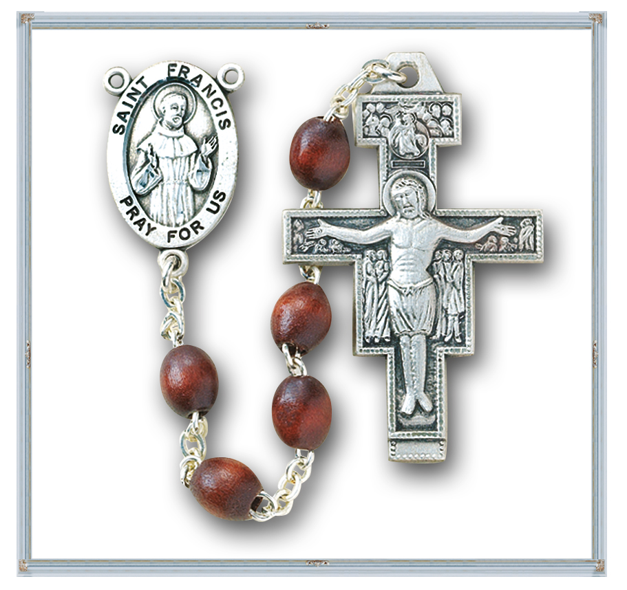 Saint Francis 7 Decade "Franciscan Crown" Rosary - Engravable