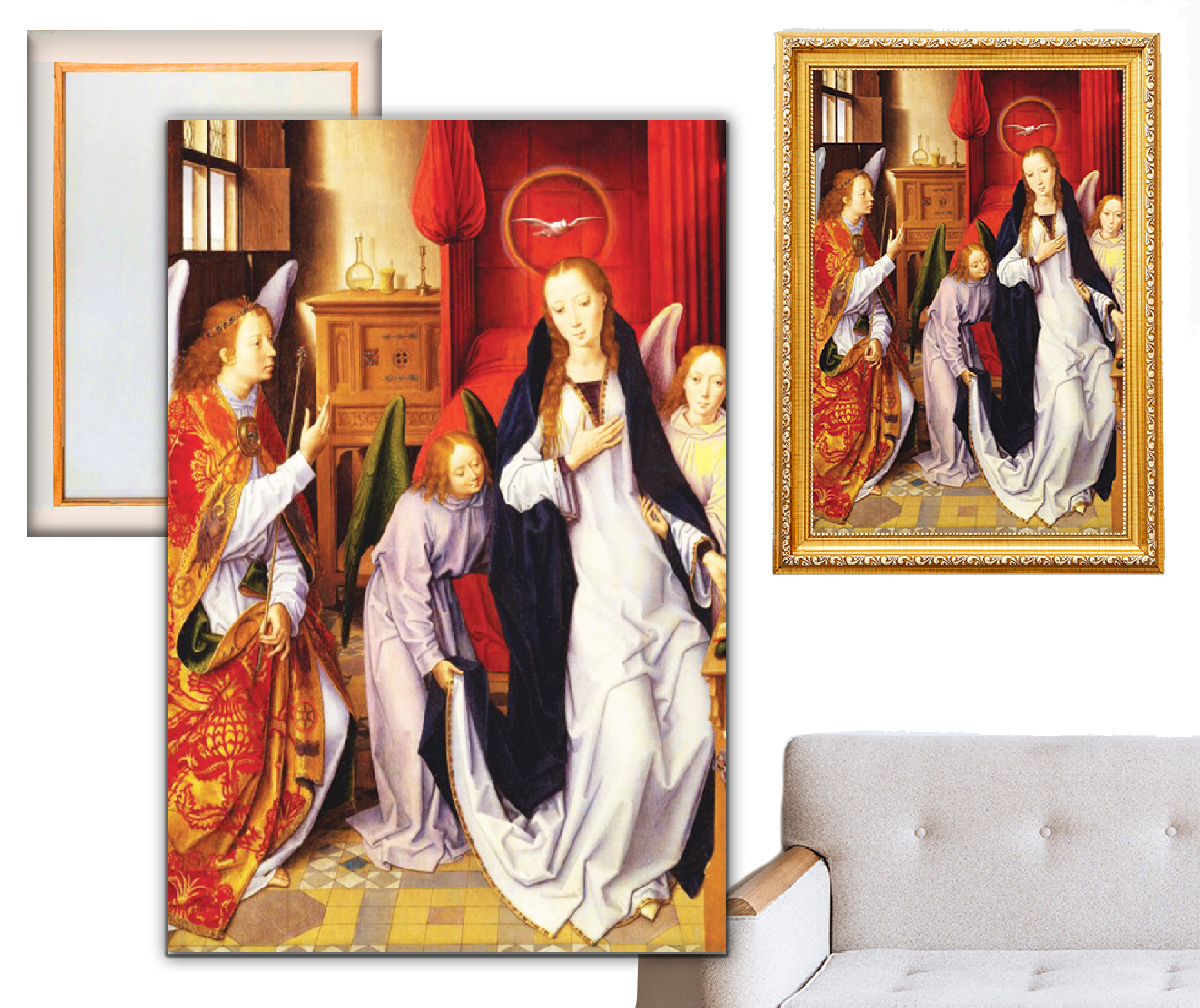 The Annunciation Painting on Stretched Canvas - Small