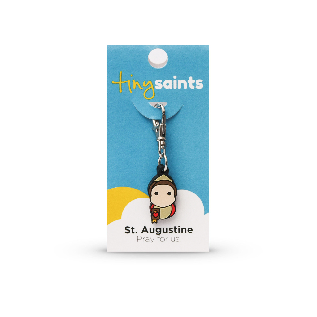 St. Augustine Tiny Saint Charm