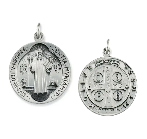 Sterling Silver St.Benedict Pendant