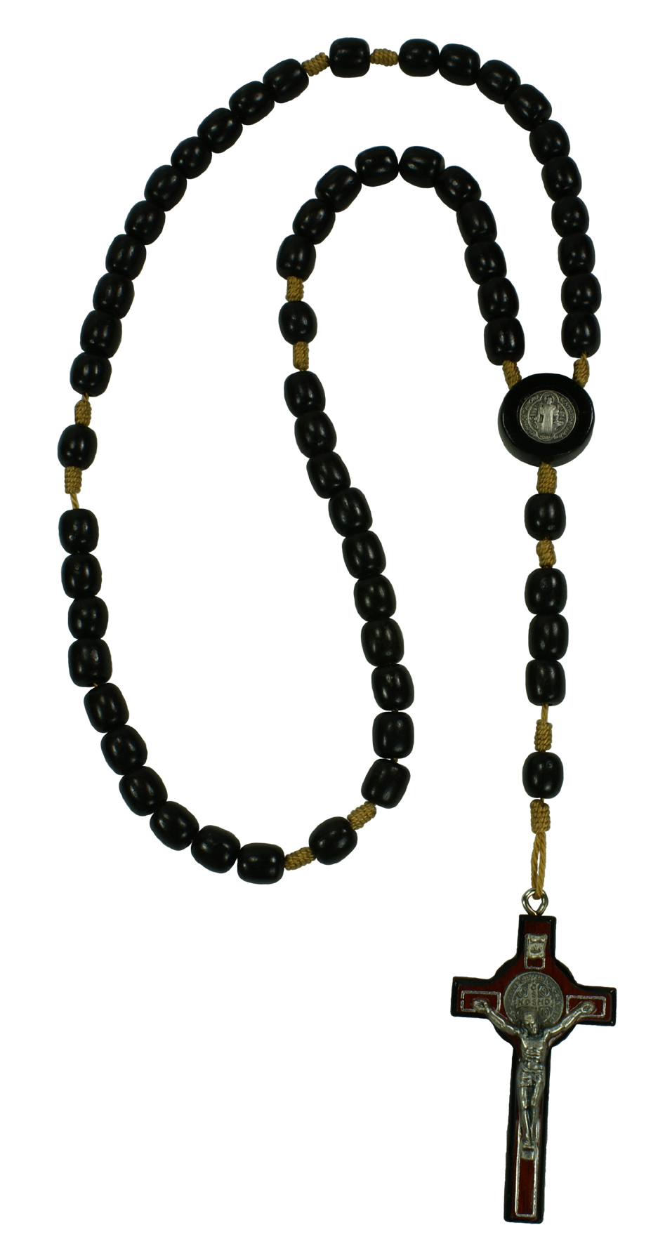 St. Benedict Rosary - Black Wood