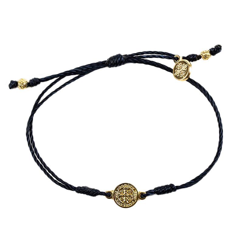 Blessing Bracelets Breathe Black - Gold Metal