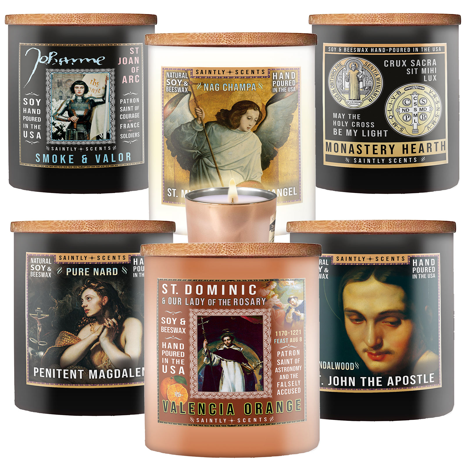 Ancient Devotion Variety Set - 6 Scented Candles