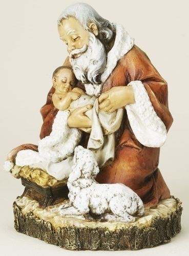 11.5-inch Kneeling Santa Figurine