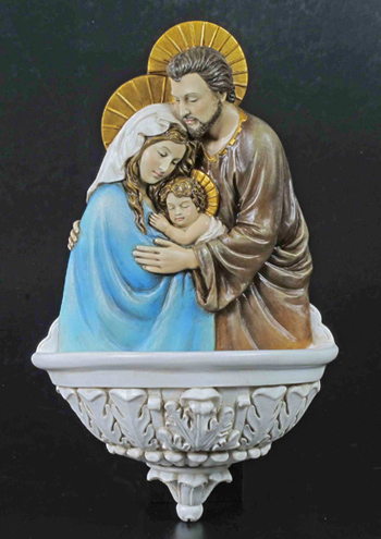 Holy Family Font Hand-Painted Colors 9"