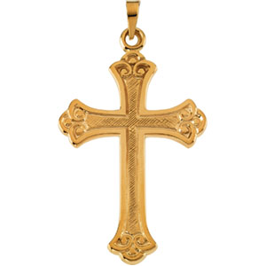 14K Yellow Gold Cross Pendant