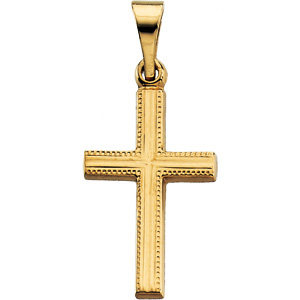 14K Gold Cross Pendant