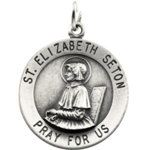 14K Yellow Gold St.Elizabeth Seton Pendant