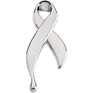 Sterling Silver Ribbon Of Tears with Chain