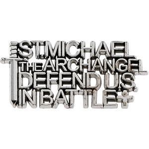 14K Gold St. Michael Lapel Pin