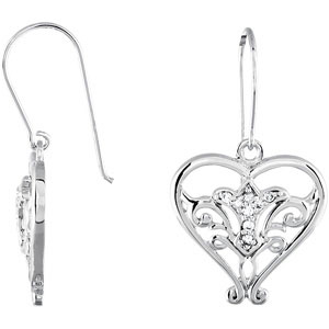 Sterling Silver Pure In Heart Ear with CaRound & Box