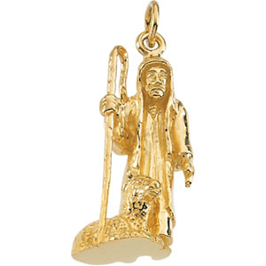 Sterling Silver ShepheRound Pendant with Chain