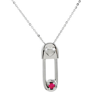 Sterling Silver Safe In My Love Pendant & Ch with Pkg