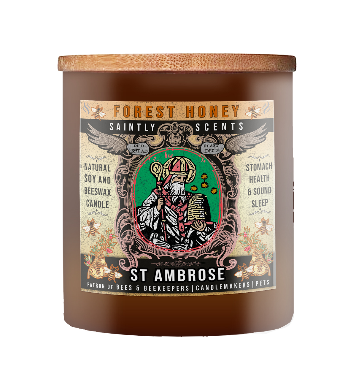 St. Ambrose Forest Honey Scented Candle