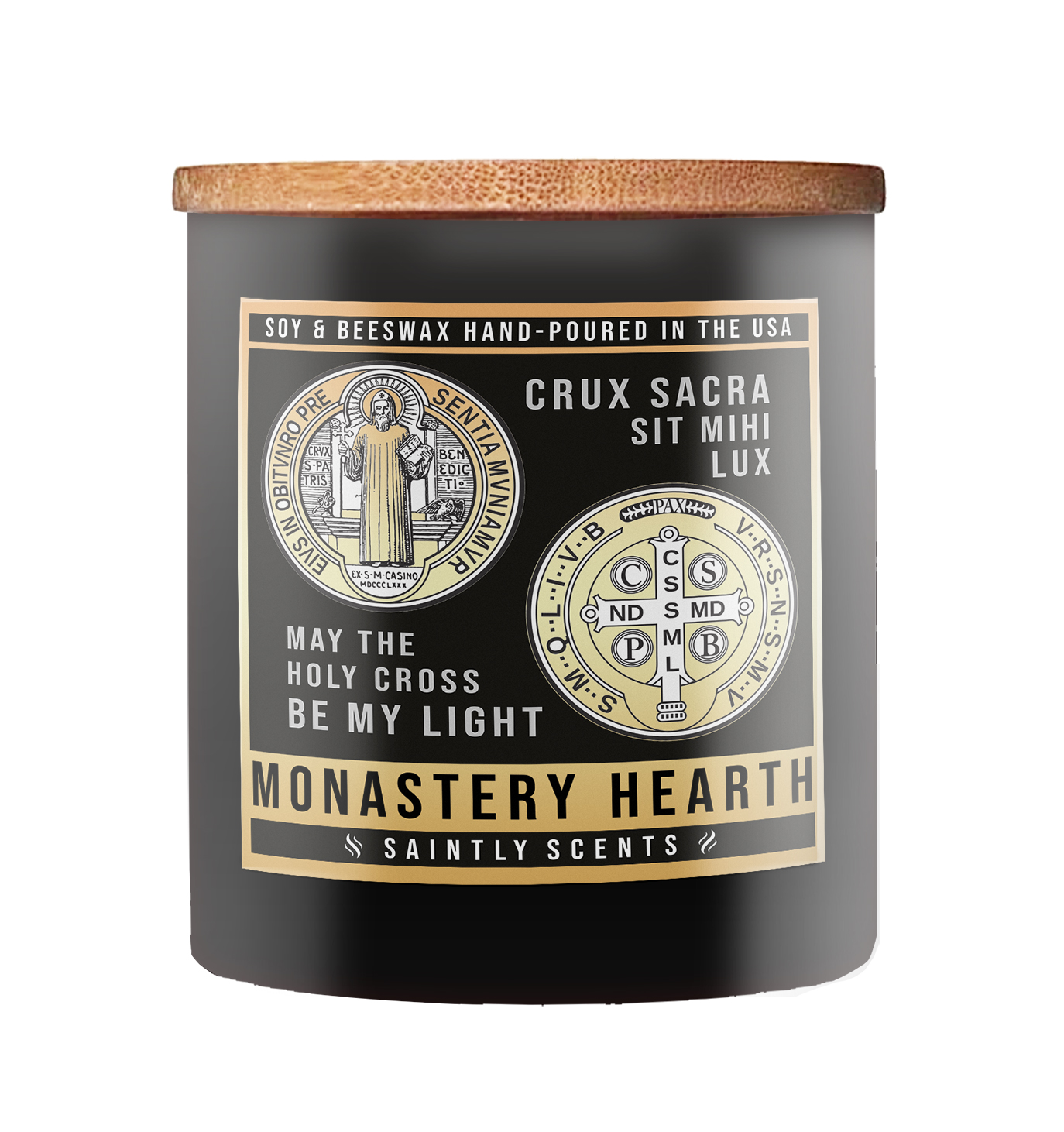 St. Benedict Medal Monastery Hearth Scented Candle