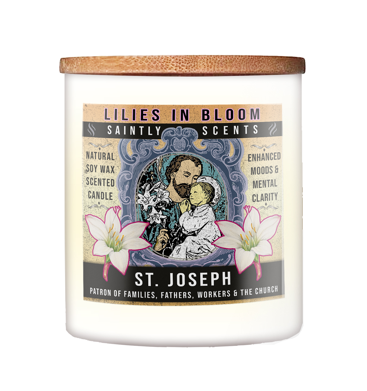 St. Joseph Lilies in Bloom Scented Candle