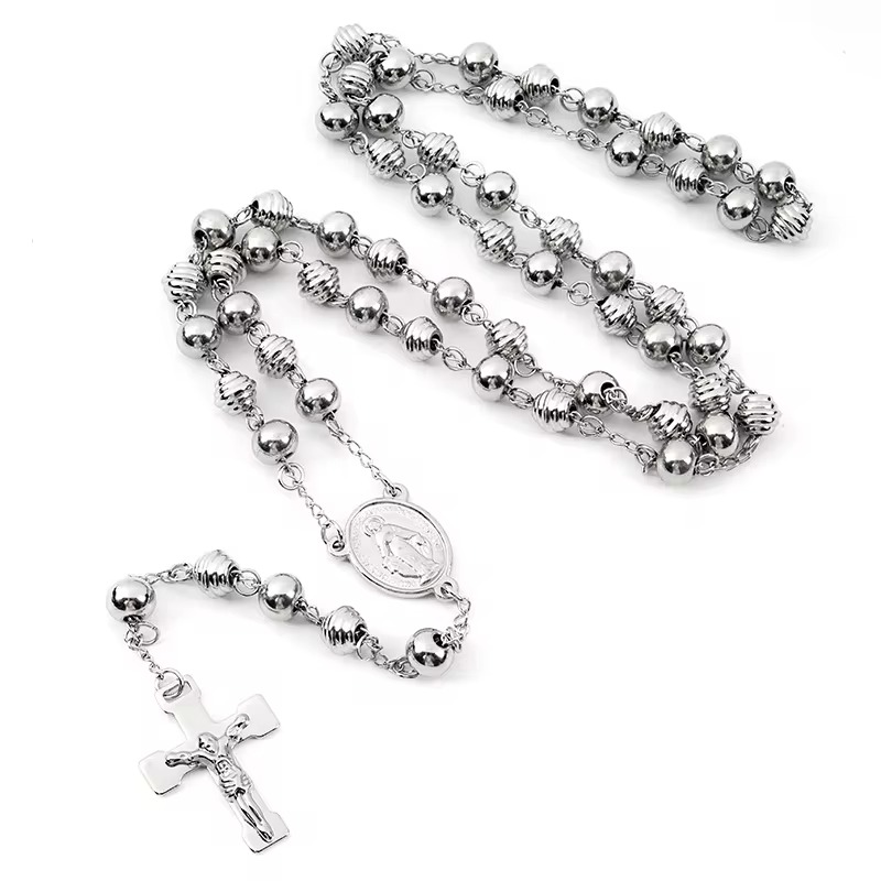 Stainless Steel Miraculous Medal Rosary