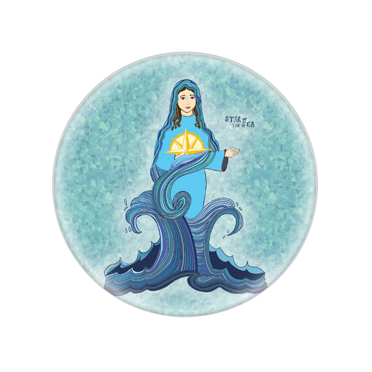 Star of the Sea Glass Magnet