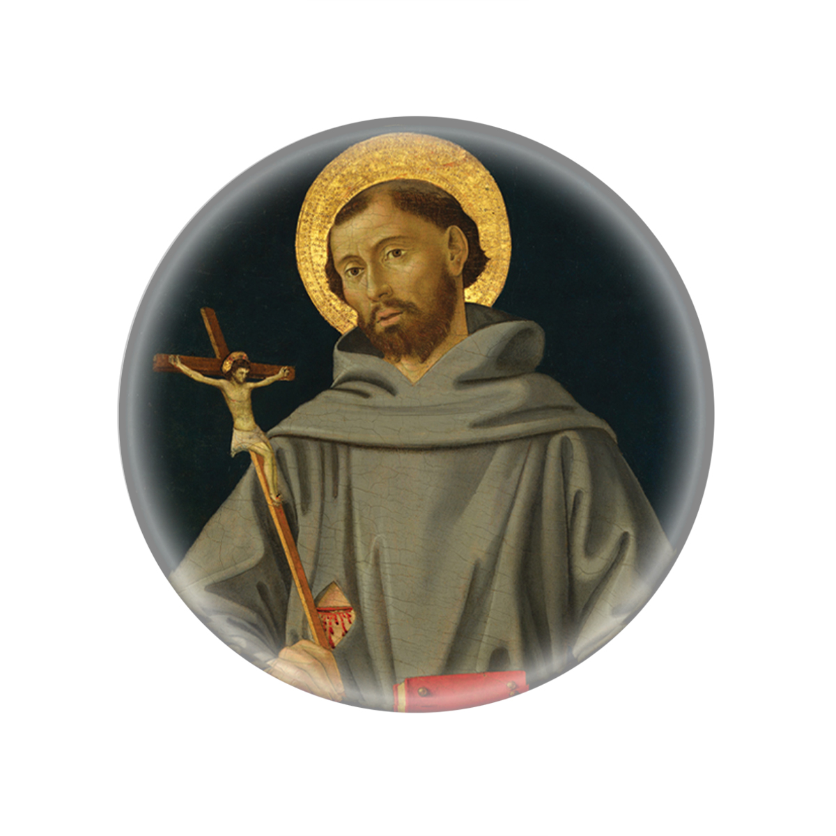 St. Francis of Assisi Glass Magnet