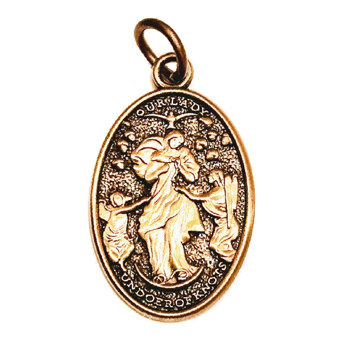 Vintage Our Lady Undoer of Knots Medal - 1-inch