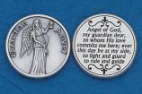 25-Pack - Religious Coin Token - Guardian Angel with Prayer