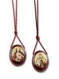 Oval Wooden Scapular