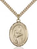 Gold-Filled St. Bernadette Pendant
