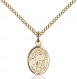 14K Gold-Filled Guardian Angel Pendant