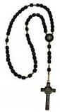 St. Benedict Rosary - Black Wood